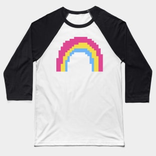Pan Pride Rainbow Pixel Art Baseball T-Shirt